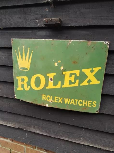 rolex enamel sign|Rolex Sign .